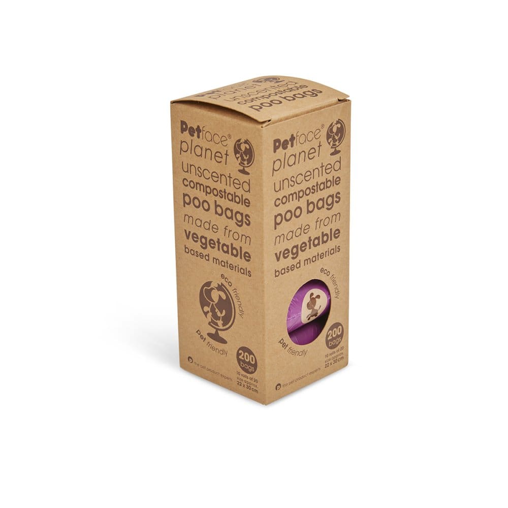 Petface Planet – Compostable Poop Bages – 200 Bags – EPLA