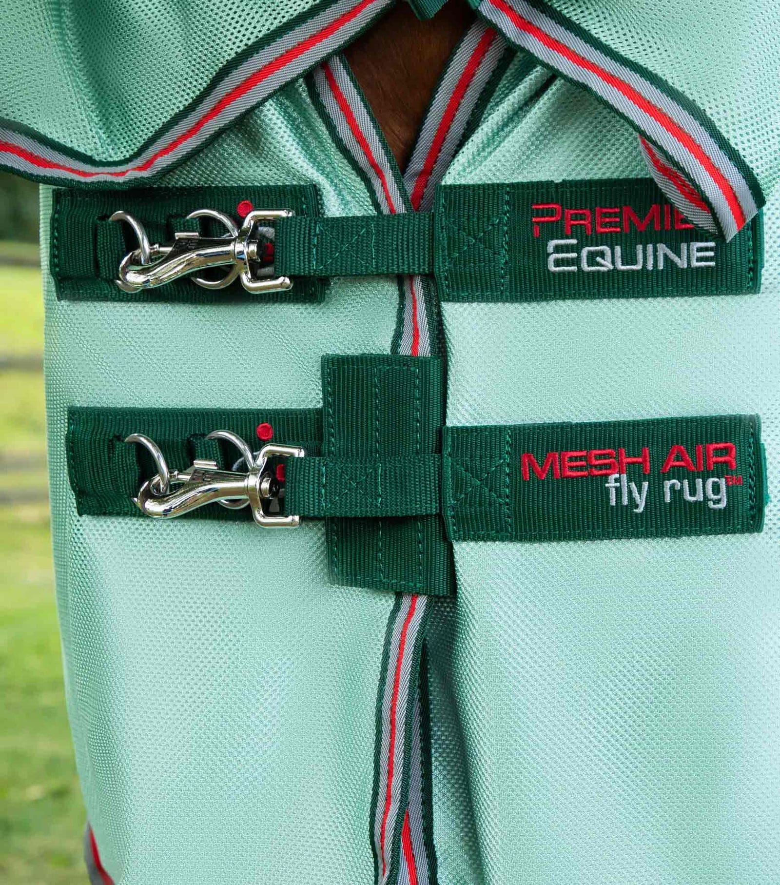 Premier Equine - Combo Mesh Air Fly Rug with Surcingles Mint Green - Various Sizes - Image 6
